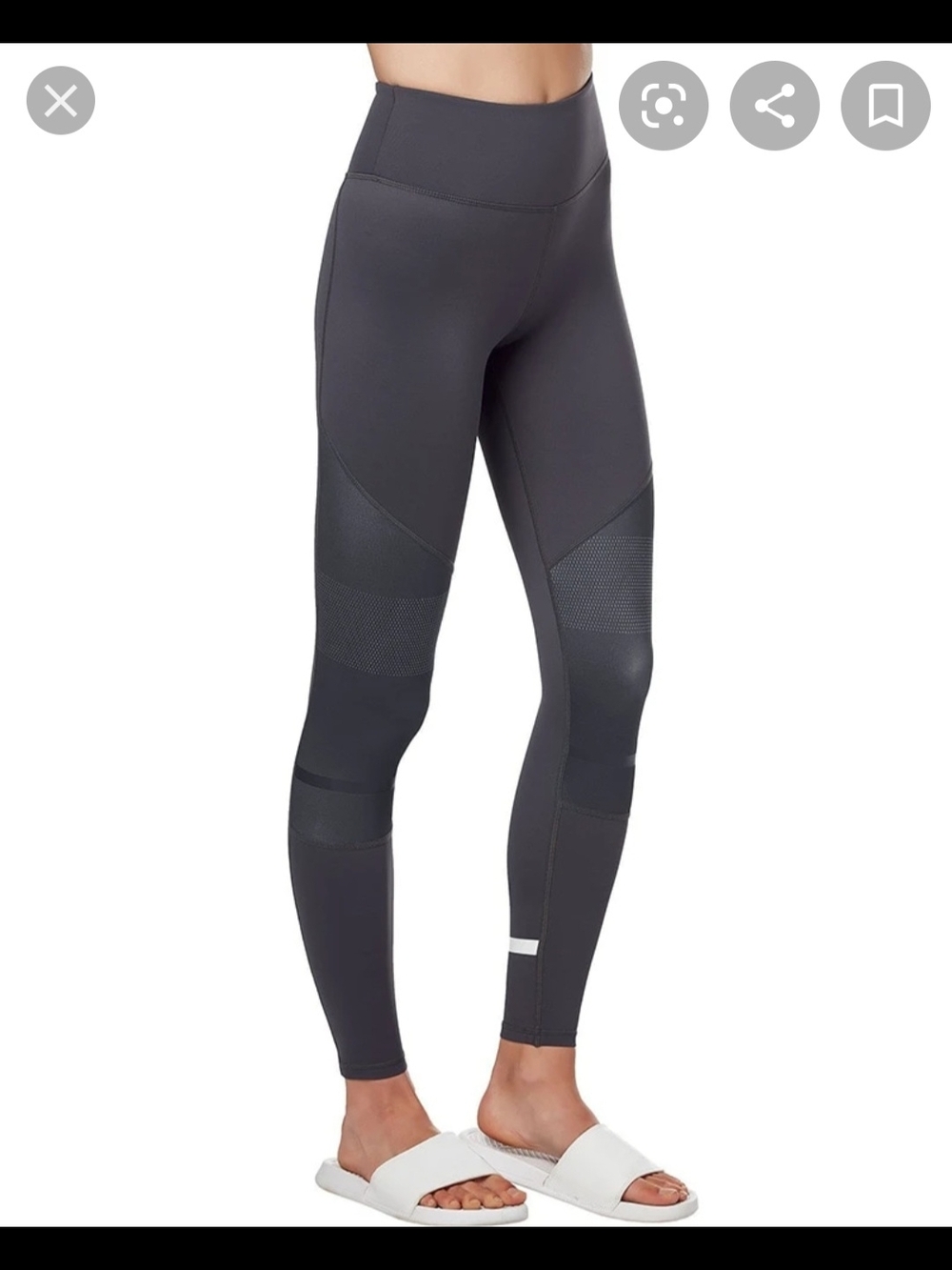 Lilybod Charcoal High-Waist Active Leggings Size Small